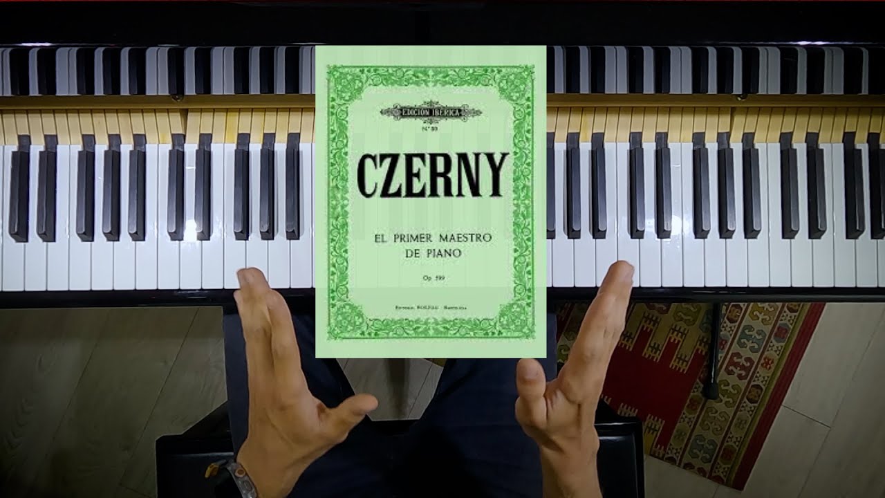 Tutorial de piano para principiantes: Czerny El primer maestro de piano l Ejercicio No 1