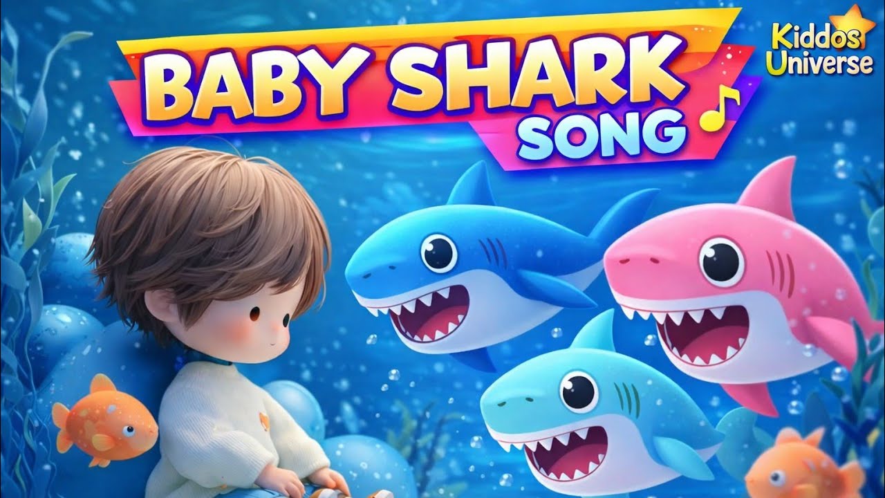 Baby Shark Song | Kiddos Universe Nursary Rhymes And Kids Songs 🦈