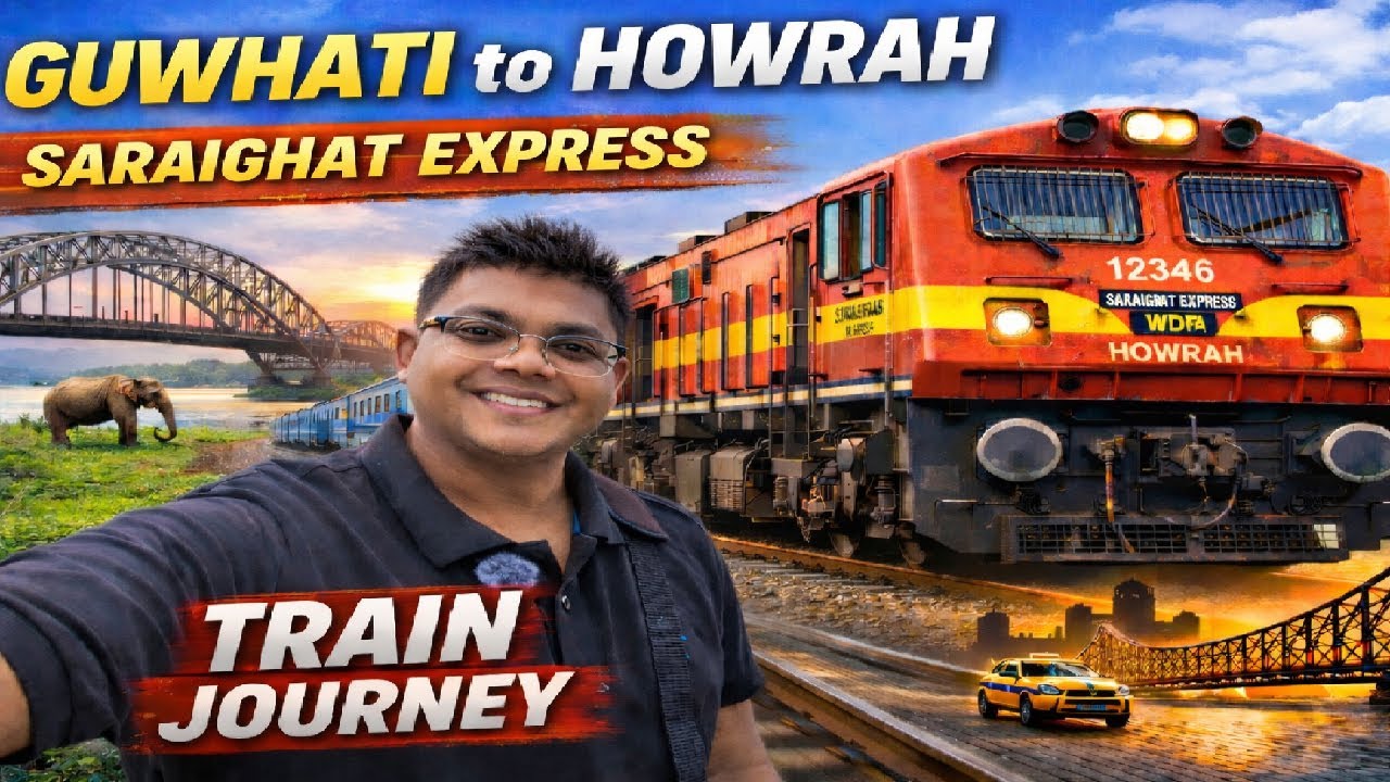Guwahati to Howrah Saraighat Express Train Journey Vlog | Bengali