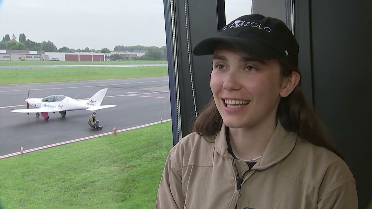 British-Belgian teen becomes youngest woman to fly solo round the world