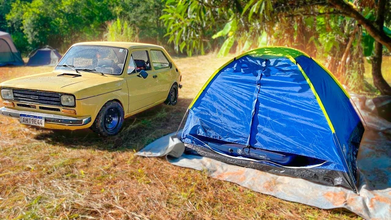 FUI ACAMPAR COM FIATINHO ( escape caiu outra vez 🤦🏻‍♂️)