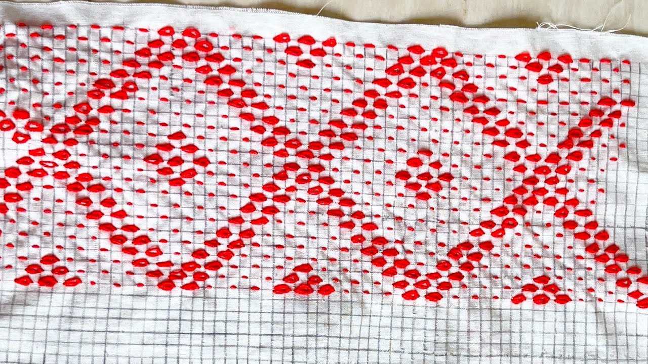 ভাইরাল নকশী কাঁথা। Step by step Nakshi kantha Embroidery for Beginners#kanthastitch #embroidery 