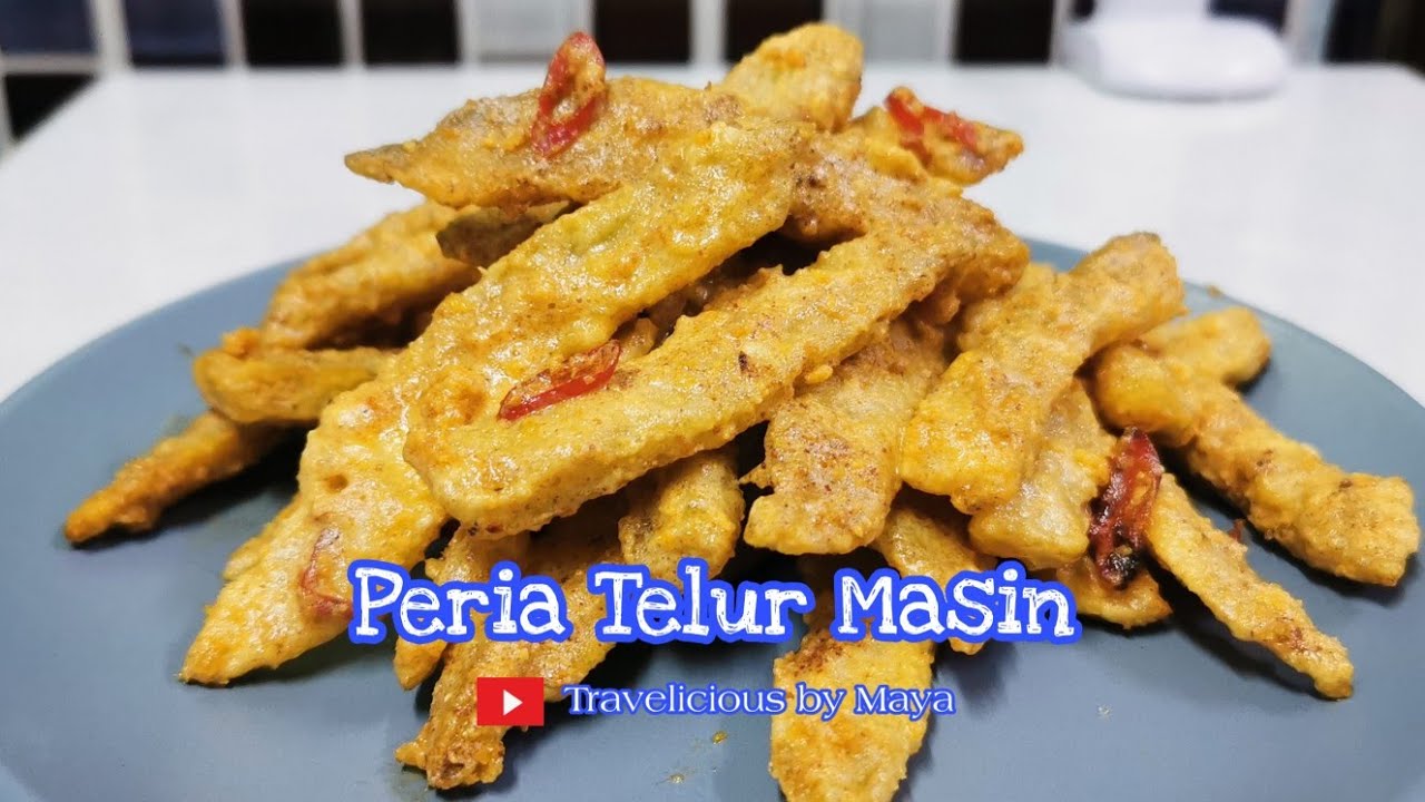 Peria Telur Masin (Bitter Gourd Salted Egg) || Olahan peria tanpa ada rasa pahit!!!