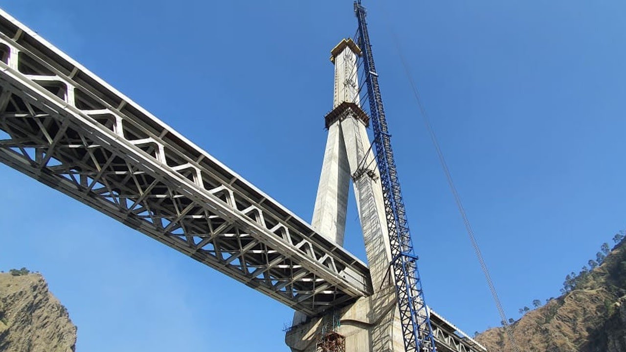 India's First Cable-Stayed Railway Bridge at Anji Khad in Reasi on the USBRL, Reports News Station