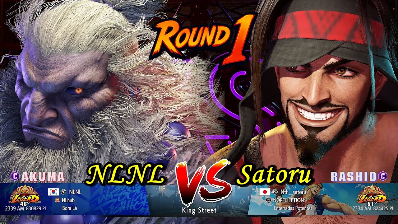 NLNL (Akuma) VS (Rashid) Satoru - Street Fighter 6 - High Level Gameplay