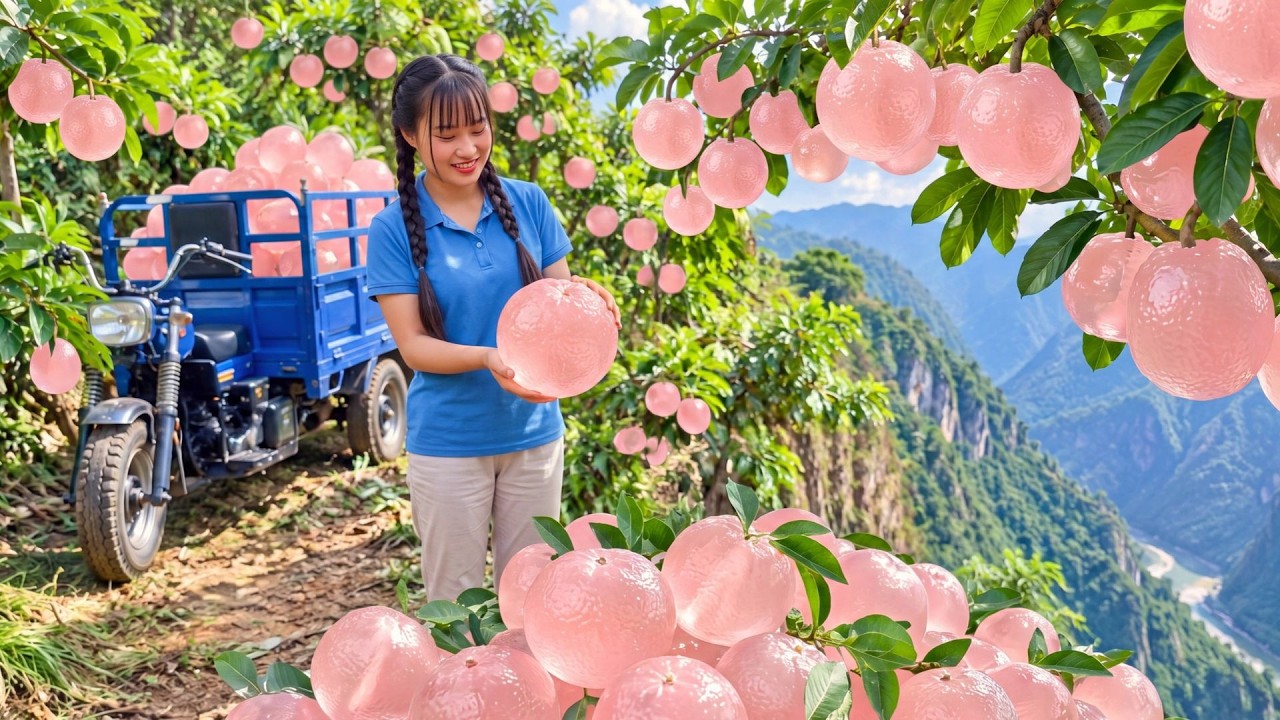 Harvesting 666+ Kg Of Mutant Oranges In Forest And Selling Them Out Super Fast At The Village Market