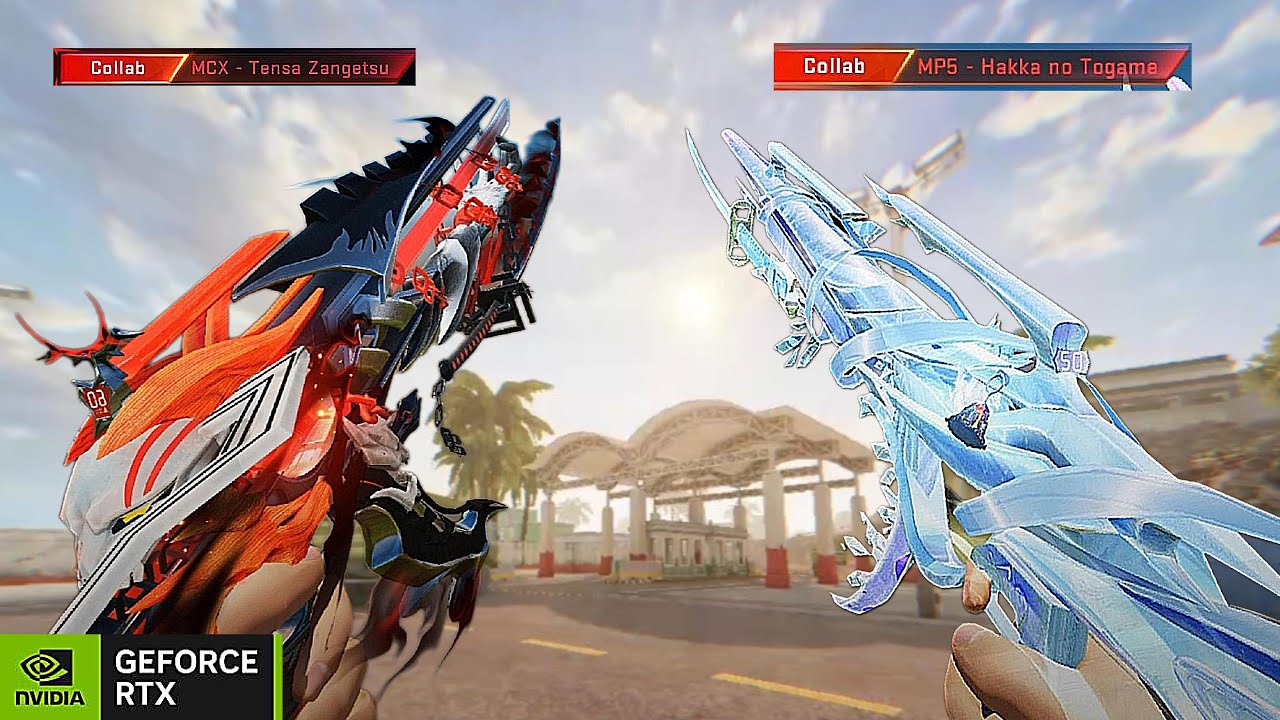 BLOOD  STRIKE -  MP5 HAKKANO NO TOGAME & MCX TENSA ZANGETSU - BANTAI BELUT SHUTTER PAKE COLLAB SKIN