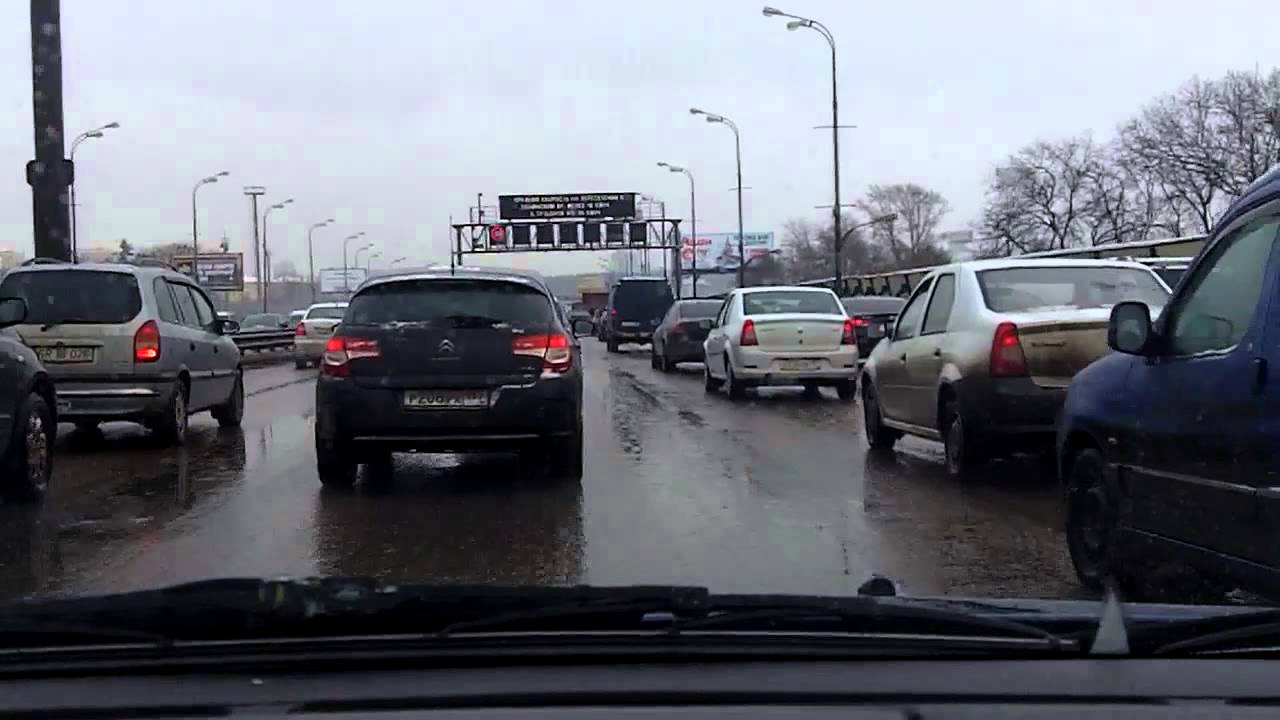 Хорошёвский - Люблино / Khoroshyovskiy - Lyublino 29/01/2013 (timelapse 4x)