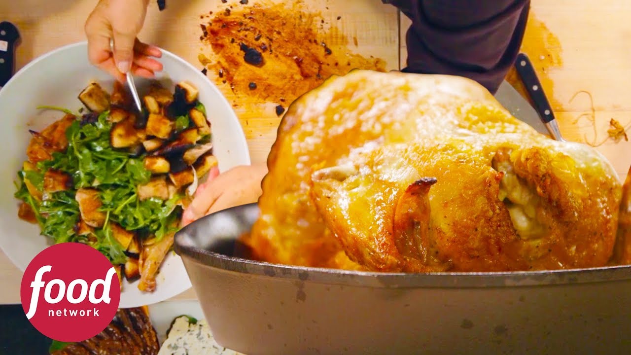 Receta de pollo asado y ensalada de rúcula | Cocinando con Ina Garten | Food Network Latinoamérica