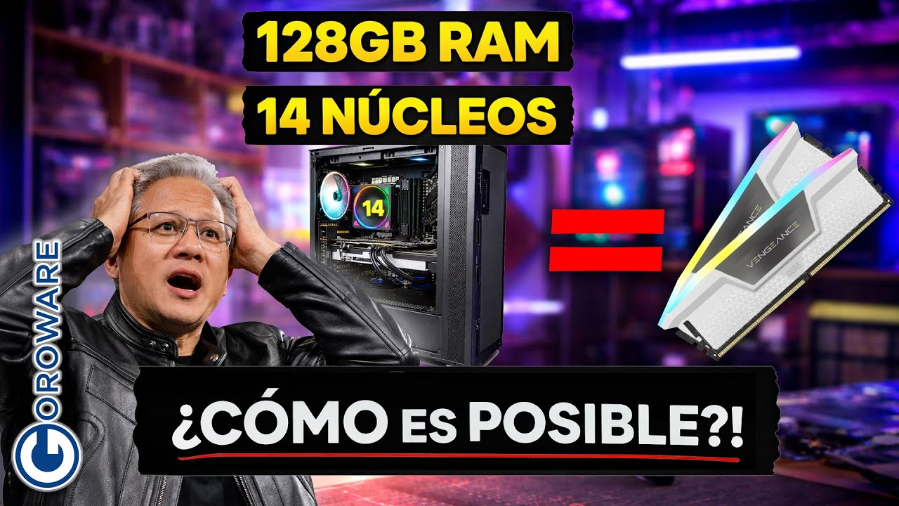 Móntate un PC de 14 núcleos y 28 hilos con 128GB de RAM por lo que vale un módulo 32GB de RAM DDR5