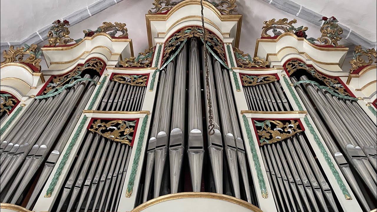 1768 Organ by Johannes Prause in Keisd, Romania | Demonstration of Stops