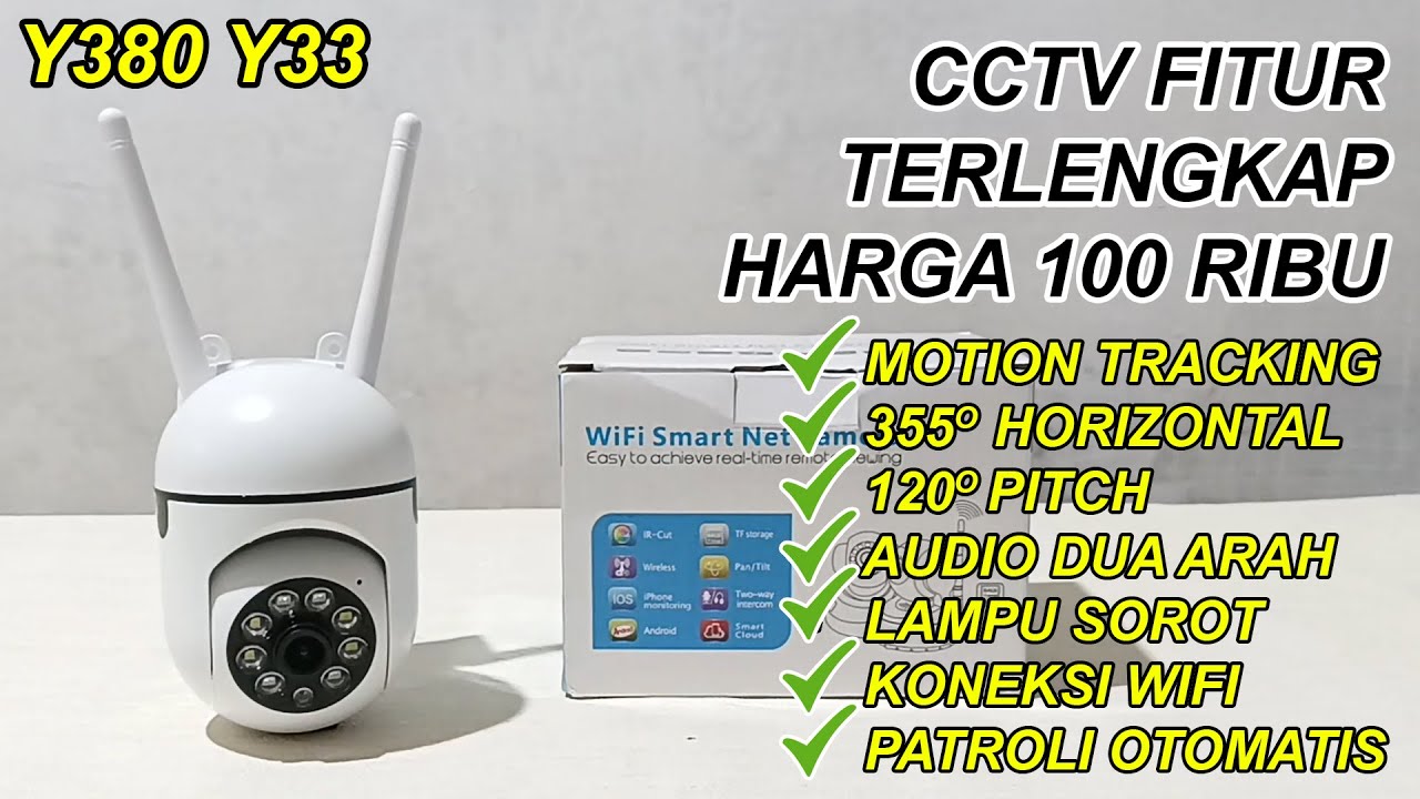 Unboxing & Review Kamera CCTV V380 Y33 Harga Murah Fitur Lengkap