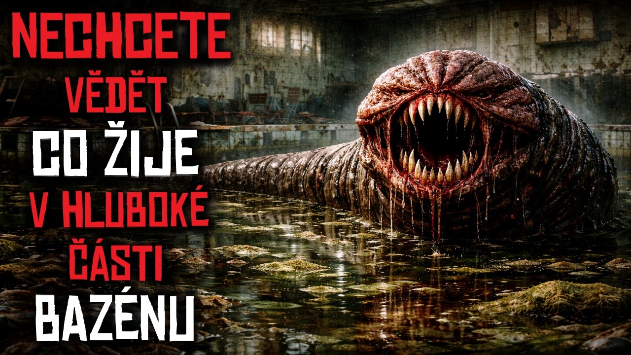Nechcete vědět co žije v hluboké části bazénu (CREEPYPASTA CZ)