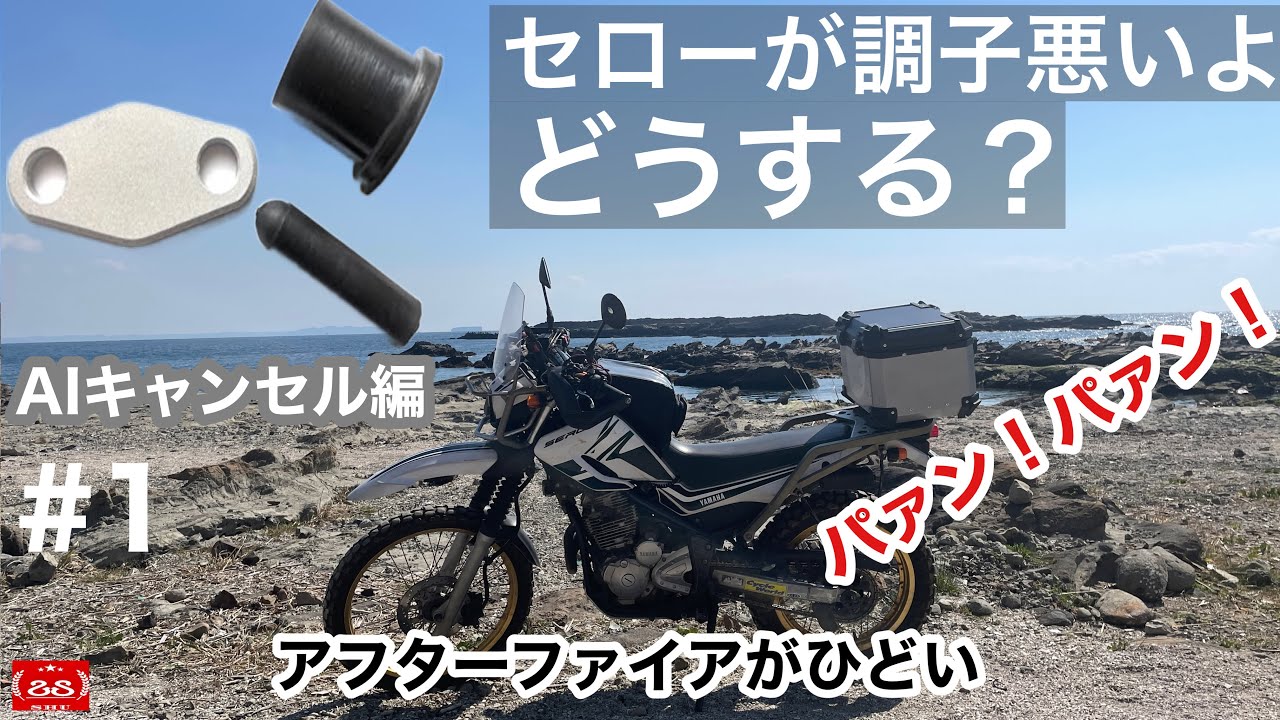 #1 AIキャンセル編 / セロー250 アフターファイアがひどい、調子悪いよ！どうする？【モトブログ】