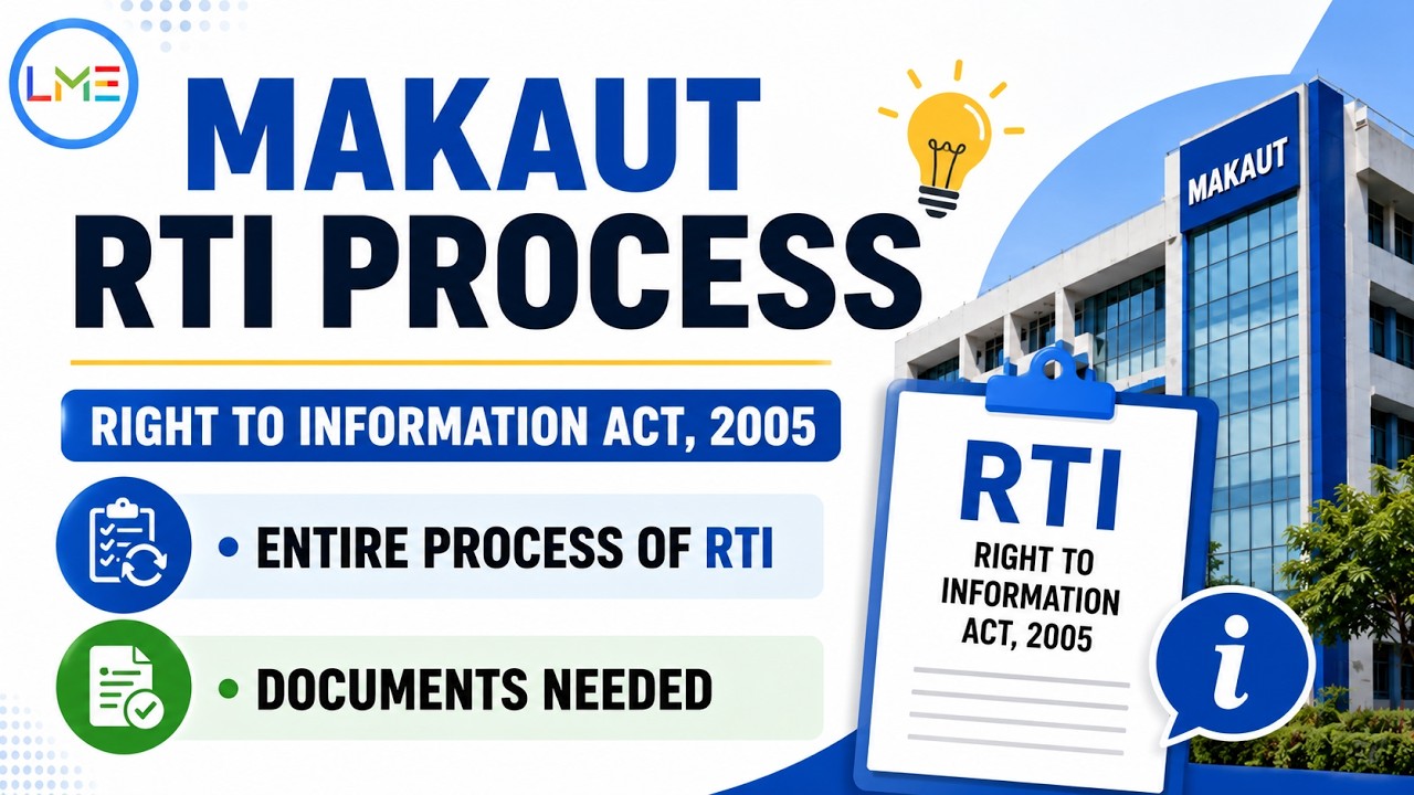 MAKAUT RTI Process 2026 | Complete Step-by-Step Guide | RTI Application Draft & Documents Required