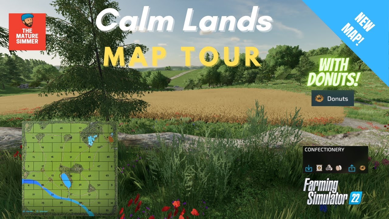 NEW FS22 MAP!  Calm Lands by erShaba - Map Tour | Farming Simulator 22