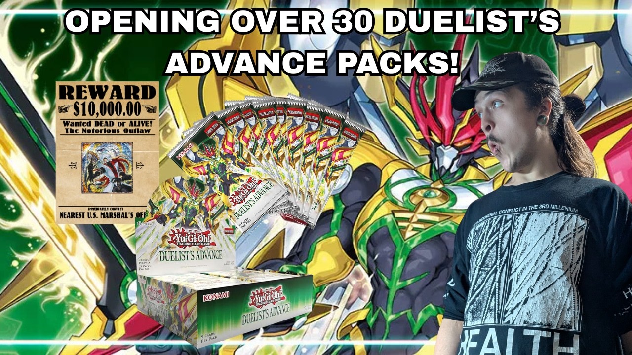 Opening Over 30 Packs Of Yugioh Duelist's Advance!!!
