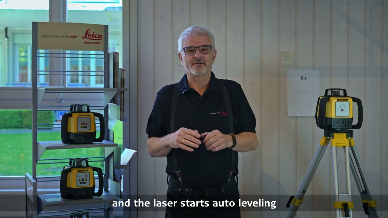 Leica Geosystems Construction Tools - How to use the Leica Rugby 610 Rotating Laser