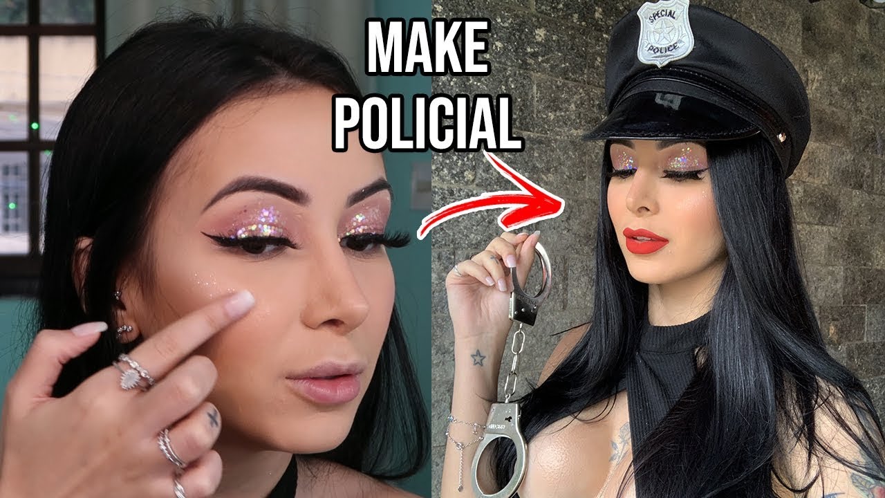 MAQUIAGEM DE POLICIAL - CARNAVAL