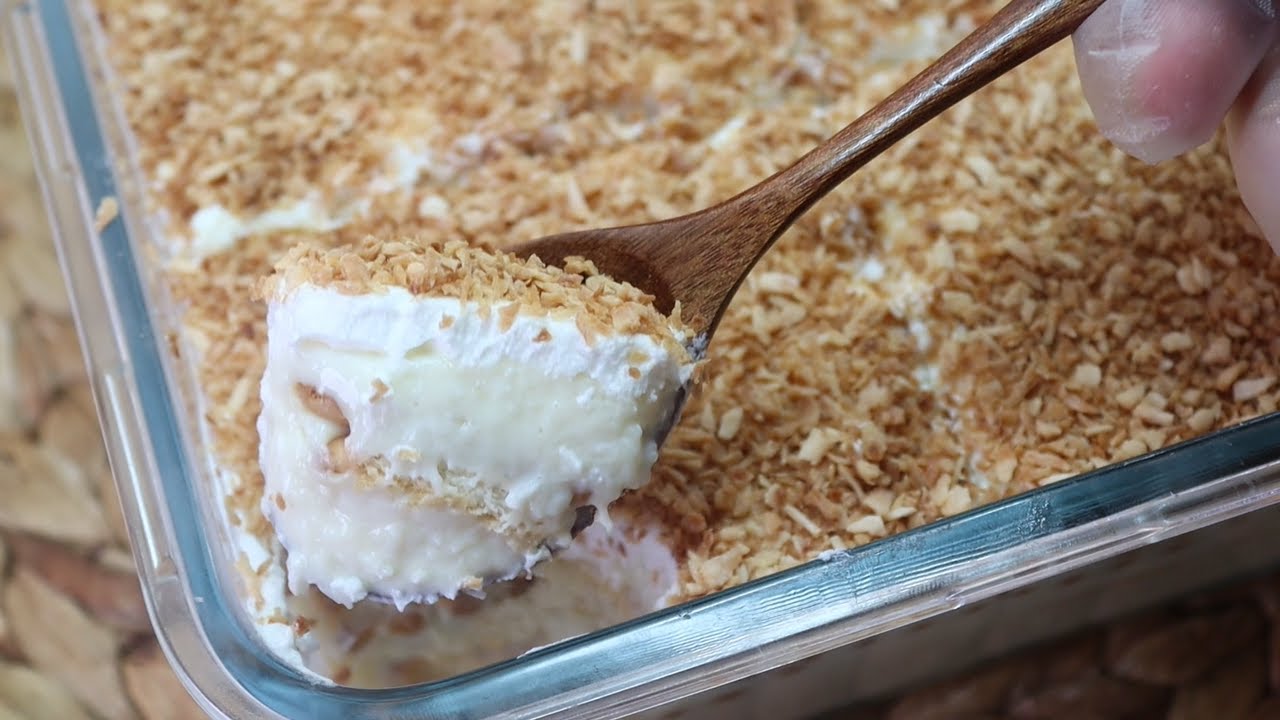 حلى جوز الهند البارد | Coconut Cold Cake