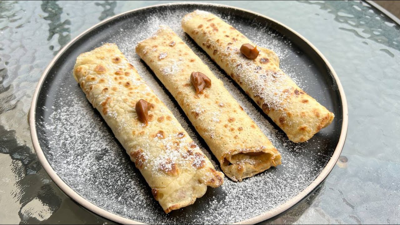 Panqueques Rellenos con Manjar - Receta Fácil y Deliciosa de Panqueques | Cocinando con Buffalo