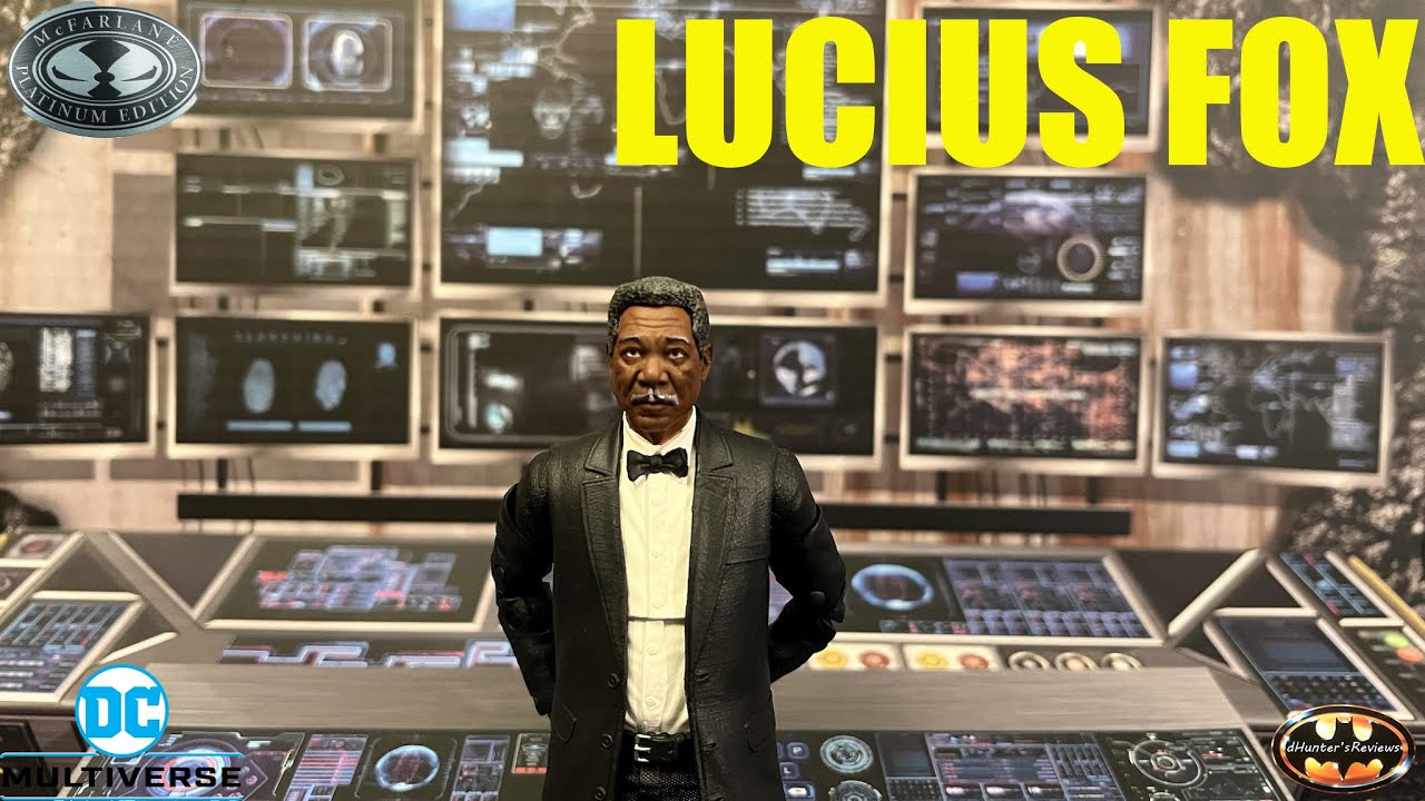 McFarlane DC Multiverse Lucius Fox Morgan Freeman Batman Begins Dark Knight Trilogy Figure Review