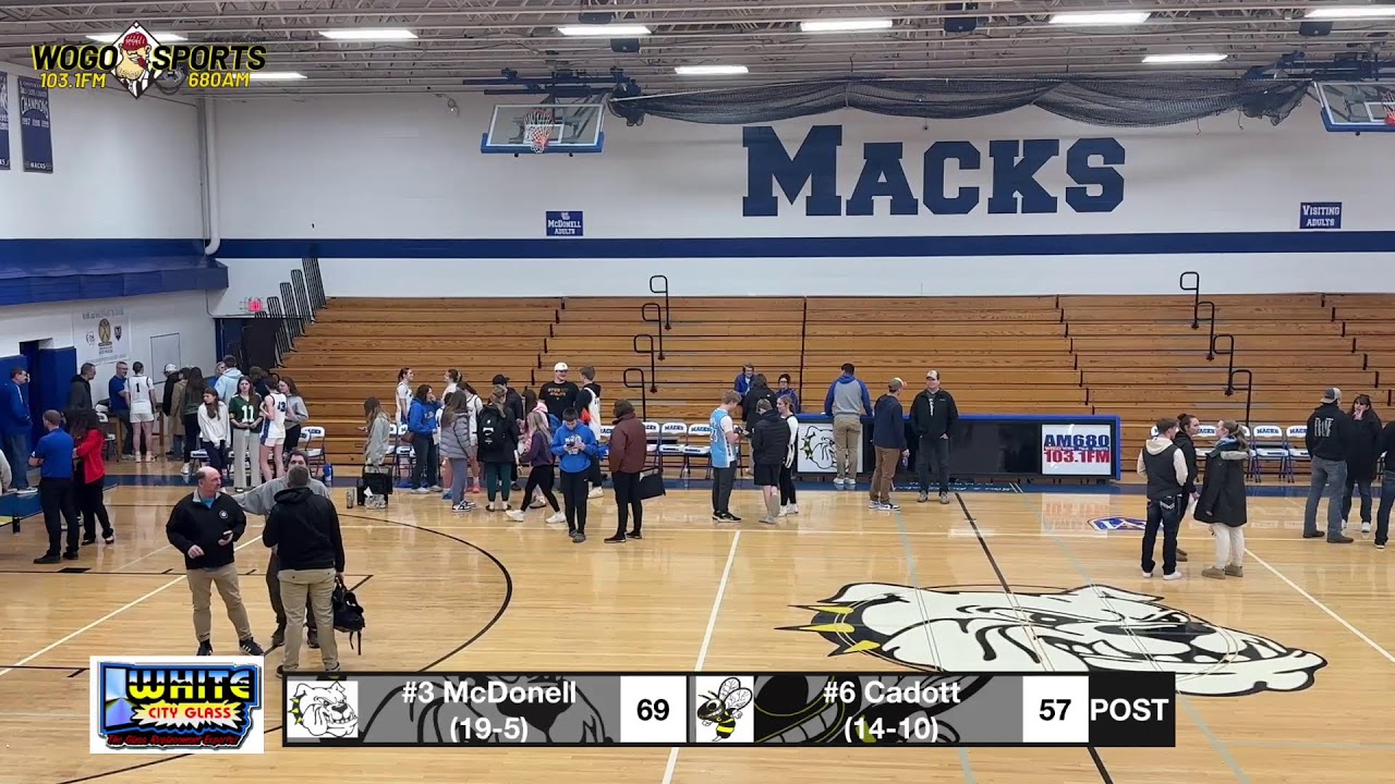 #3 McDonell vs. #6 Cadott | WIAA Girls Playoff Basketball | February 27, 2026