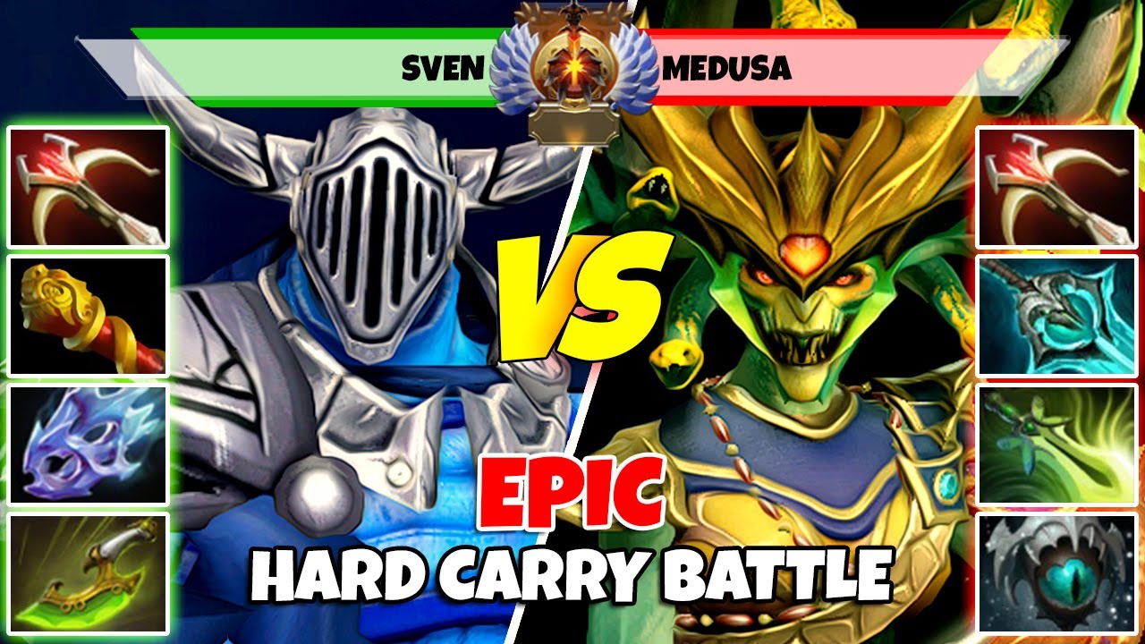 SVEN (Carry) vs MEDUSA (Carry) - Epic Battle Of Immortal Rank Dota 2 Players - Z Dota 2