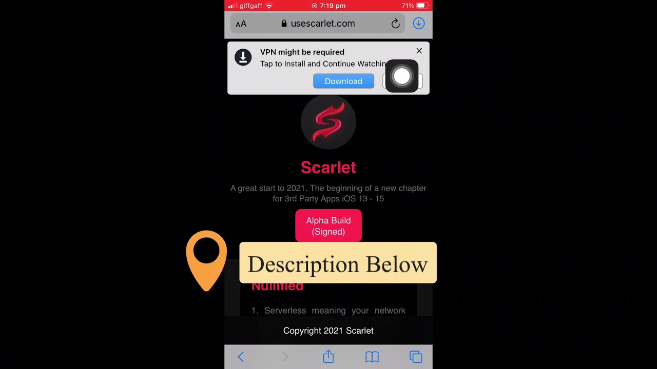 Install Scarlet and tweaks apps on iPhone 13/14 iPad