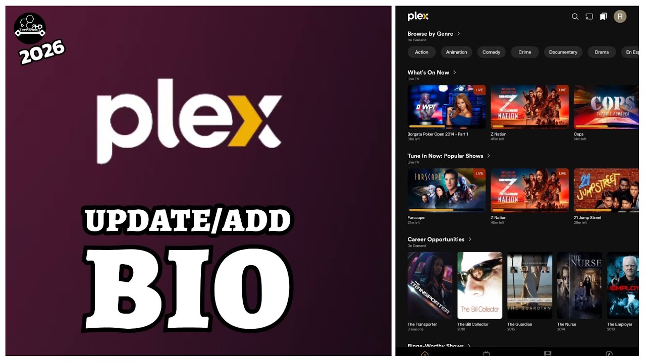 Руководство по созданию профиля Plex – Настройка биографии