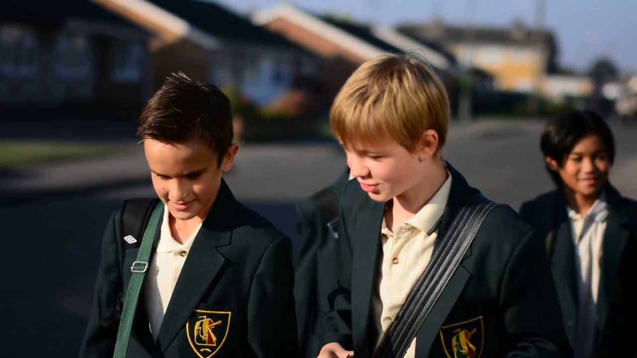 King's 1st day walking to Thurstable with his schoolmates Sept 2013