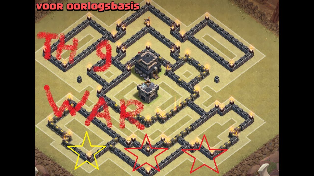 Clash Of Clans TH9 Anti 2 star base. 2ND AIR SWEEP
