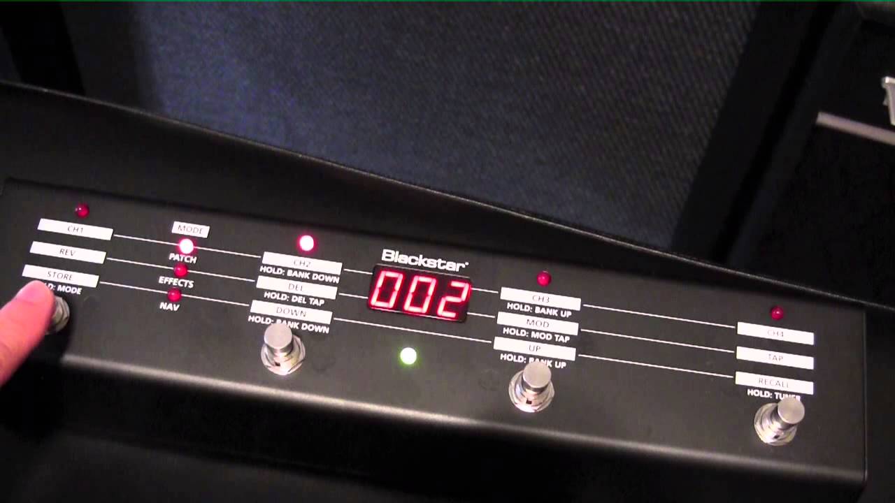 BlackStar Amplifier  FS 10 foot switch demo