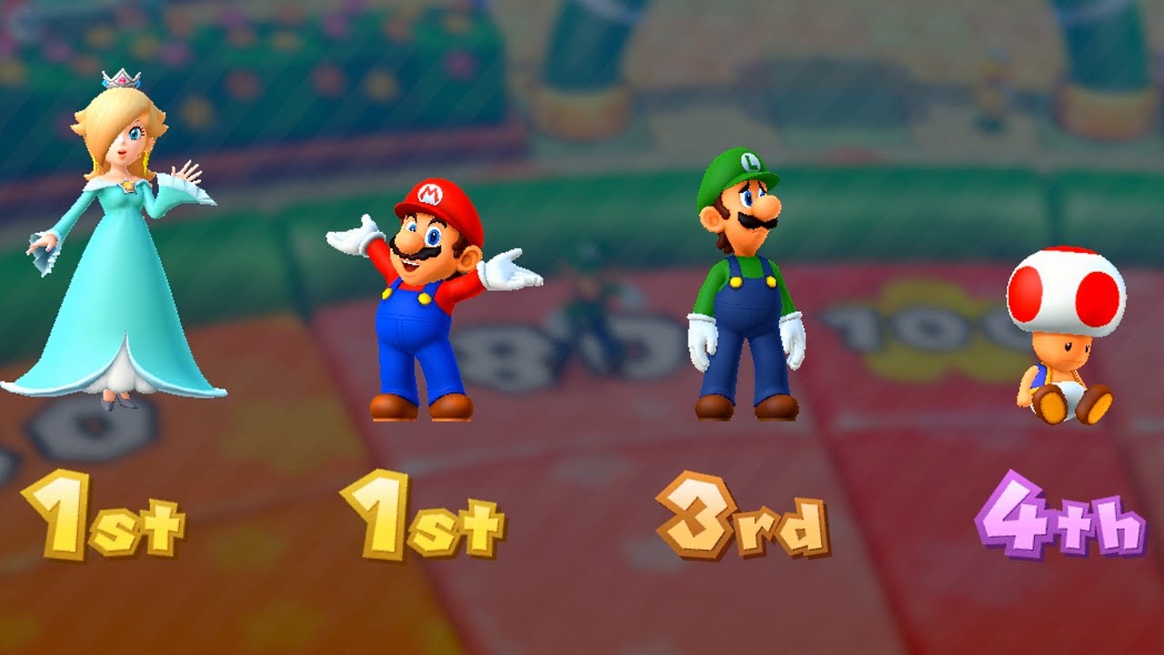 Mario Party 10 - Coin Challenge #5 - Toad vs Luigi vs Rosalina vs Mario (Master CPU)