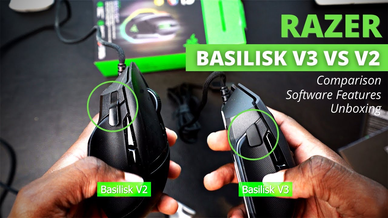 НОВЫЙ Razer Basilisk V3 против V2 | Обзор, сравнение, особенности программного обеспечения и расп...