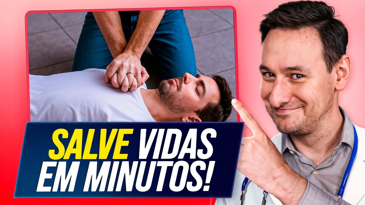 Parada cardíaca: como salvar alguém em 5 passos SIMPLES! (primeiros socorros)