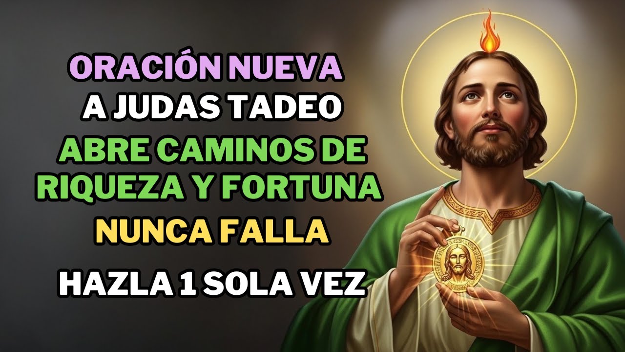 🙏 ORACIÓN NUEVA y PODEROSA a San Judas Tadeo: ¡Abre Caminos de Riqueza y Fortuna HOY! 💰