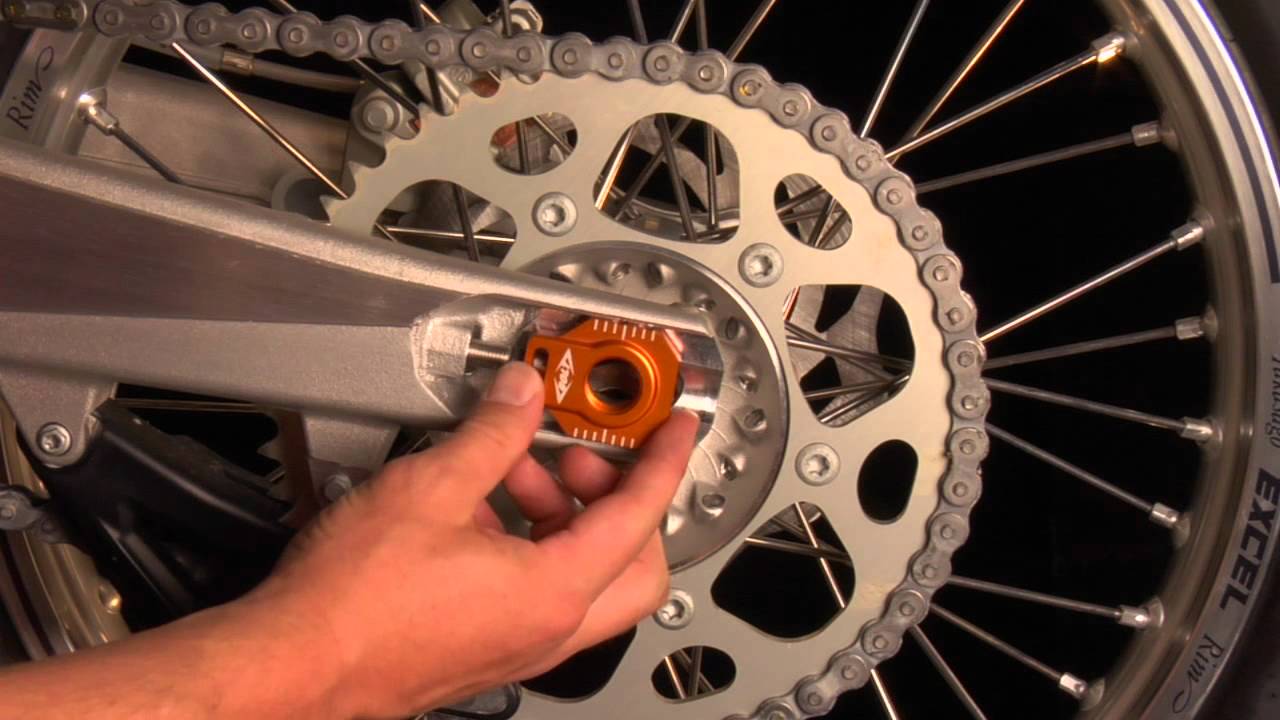 KTM Chain Adjuster Blocks-Installation