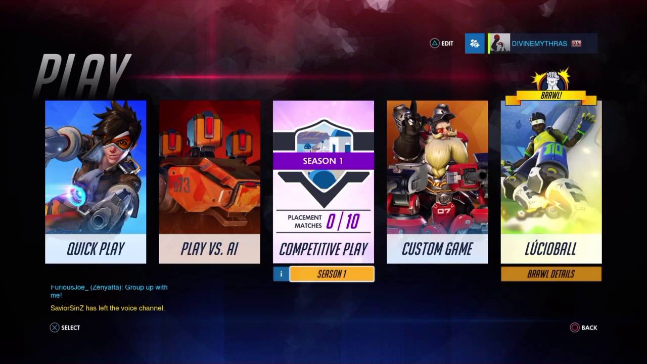 Overwatch: Level 25 & Competitive Play Season 1 Placement