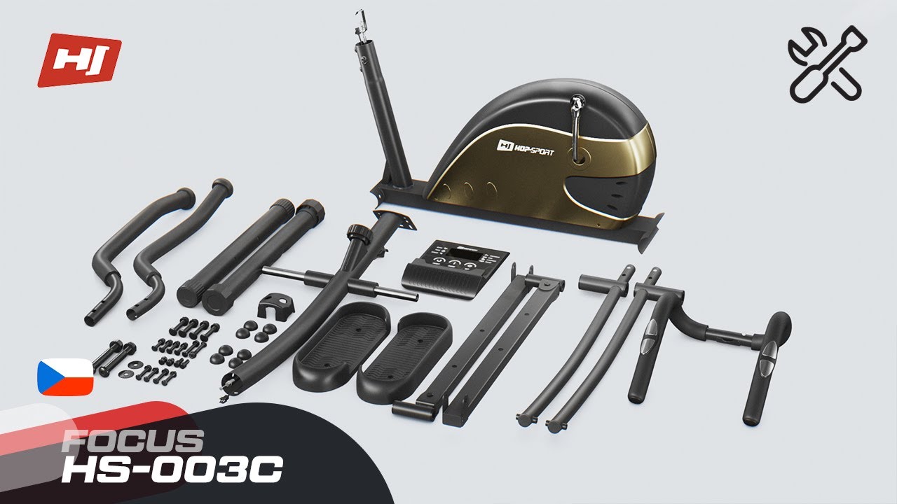 Montáž magnetického eliptického trenažéru HS-003C Focus Hop-Sport | Krok za krokem