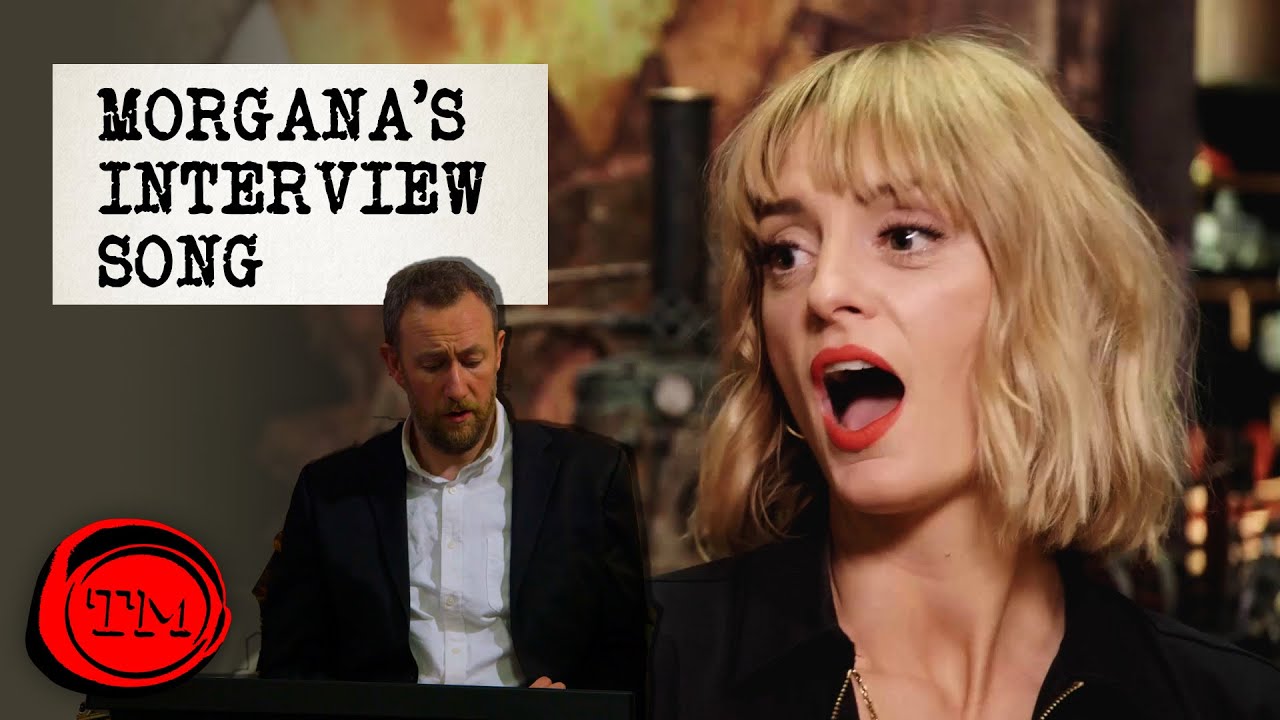 Alex  Horne Interviews Morgana Robinson with a very annoying song | Taskmaster