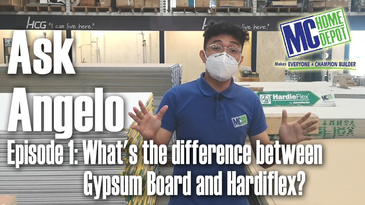 Ask Angelo Episode 1 - What's the difference between Gypsum Board and Hardiflex?