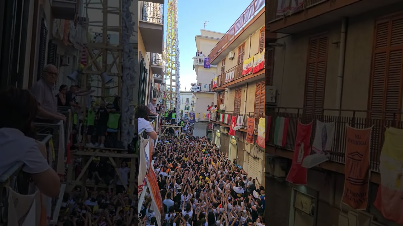 Fabbro - Trinchese incrocio via san paolino Nola 2025 #gigli #nola #perte #festadeigigli 
