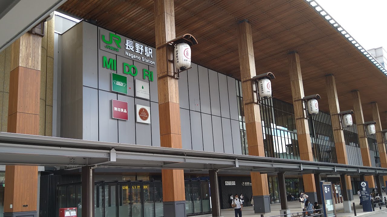 【長野駅】Nagano Station - Japan 4K Walk・Nagano Station to Zenkoji Temple in summer