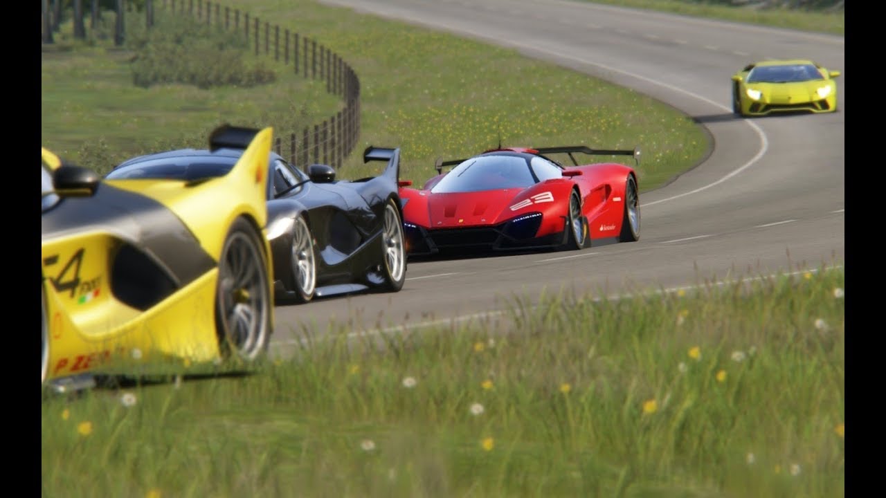 Ferrari Xezri Competizione Concept vs Supercars at Hihglands