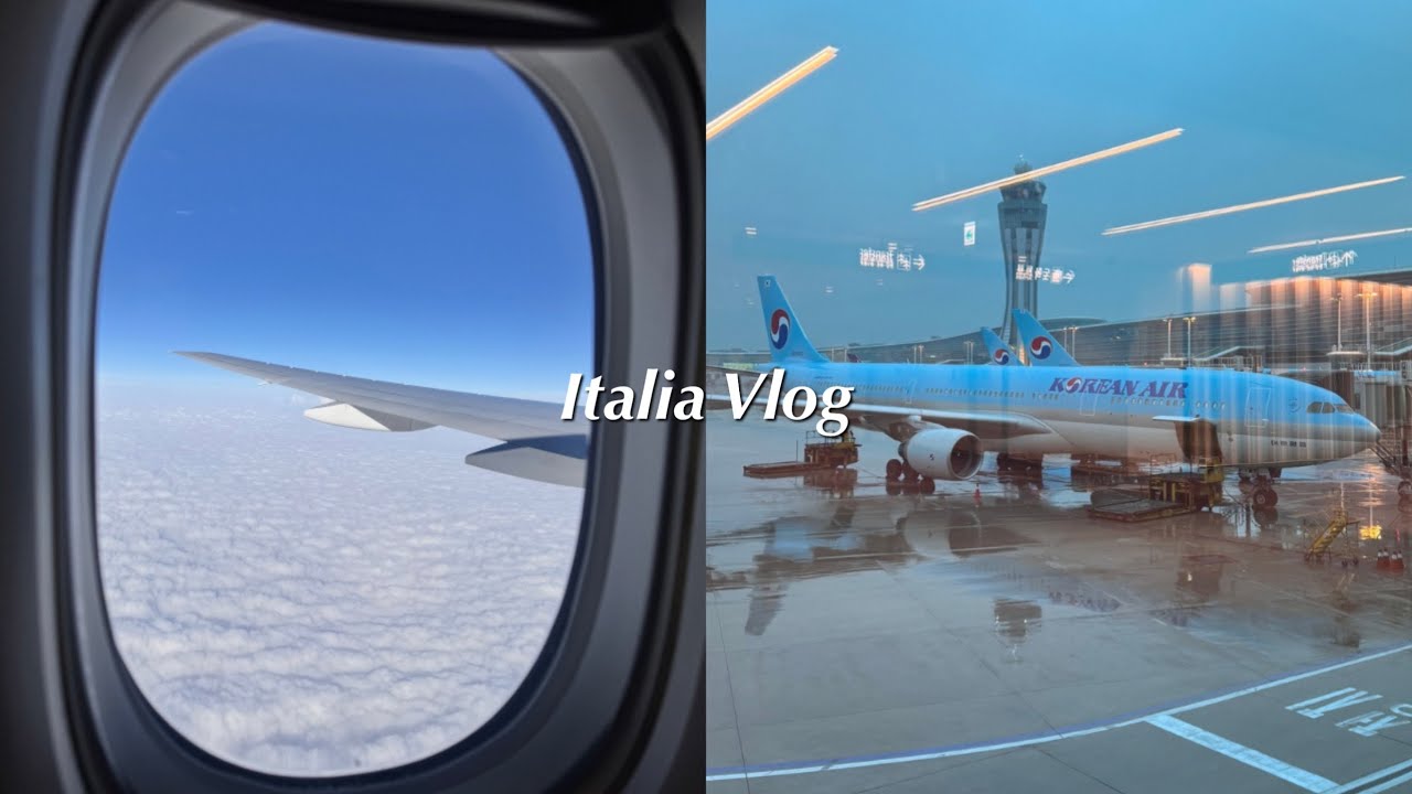 Eng)🇮🇹Vlog. 2년만에 이탈리아에서 한국 가는 유학생 대한항공 브이로그ㅣ소소한 꿀팁ㅣ기내식