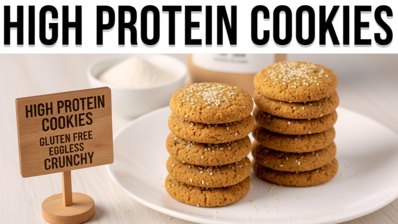 Protein cookies recipe | No Maida, No white Sugar | millet Biscuits | High-Protein Snack