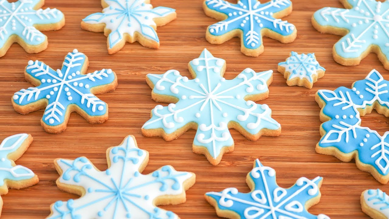COPOS DE NIEVE ❄️ Galletas decoradas para Navidad ❄️ Tan Dulce