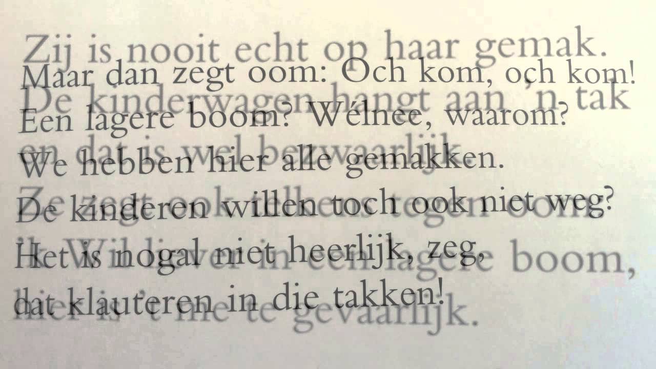 Ik heb een tante en een oom... (Annie MG Schmidt)