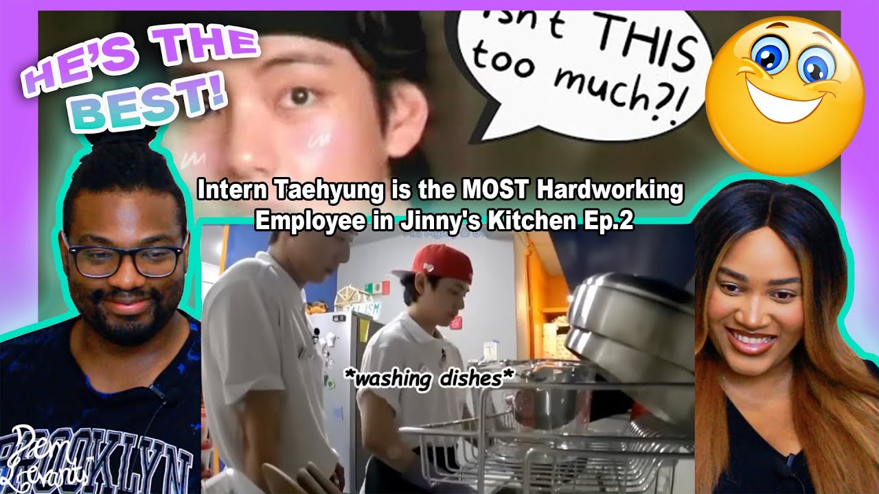 Intern Taehyung is the MOST Hardworking Employee in Jinny's Kitchen Ep.2| REACTION